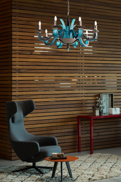 ARGO L8 - Glass chandelier by Euroluce Lampadari - view 3